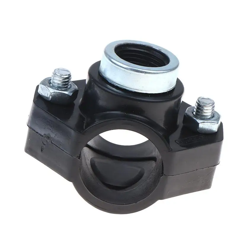 1Piece 32mm 25mm 20mm Pipe Clamp 1/2'' Female Thread Connector PVC PE Pipe Water Splitter Repair Reducing Coupling Fitting