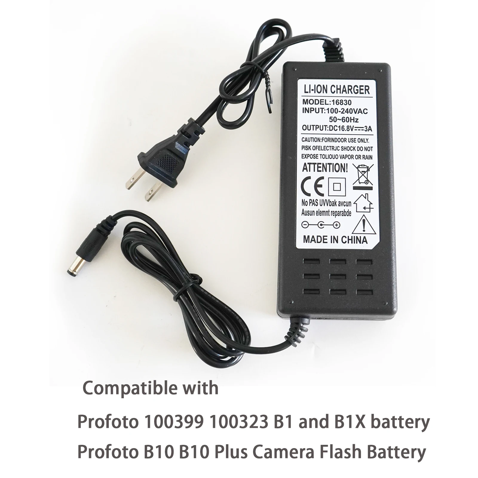 

Charger for Profoto B10 B10 Plus Series 100399 100323 B1 and B1X AirTTL Flash Heads Battery 16.8V