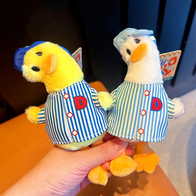 new  Crooked Duck Plush Doll Couple Exquisite Bag Pendant Cartoon Toy Cute Little Duck Pendant