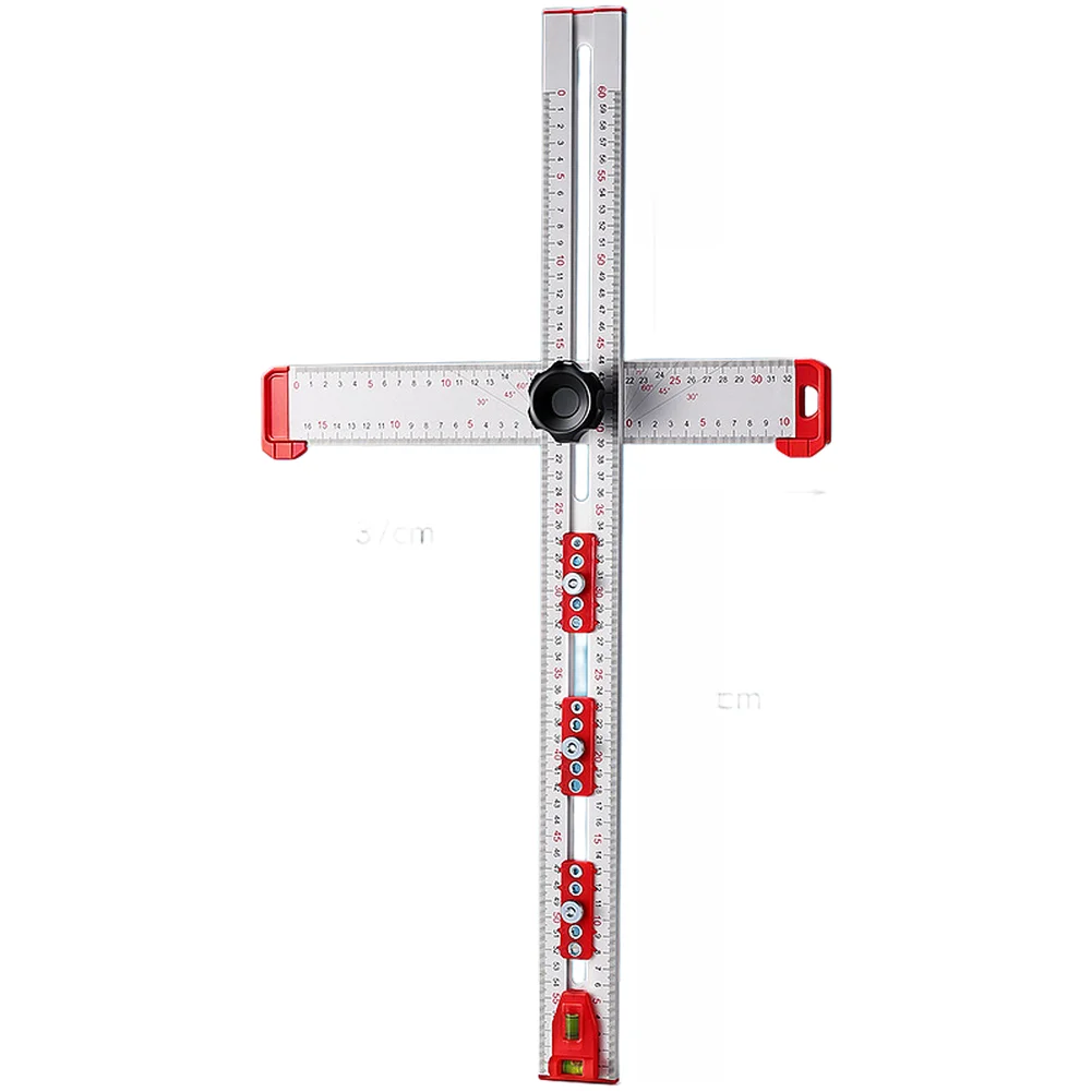 Multi-purpose Hole Positioning Ruler Adjustable Angle Block Hole Punch Ruler Clear Engraved Scales For Accurate Alignment