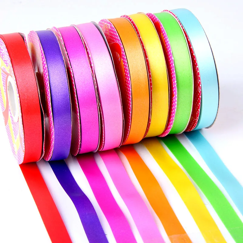 1.2cm solid Ribbon colorful ribbon 2 Rolls*30 yards  Curling ribbon,Balloon String for Gift Wrapping，ballon ribbon