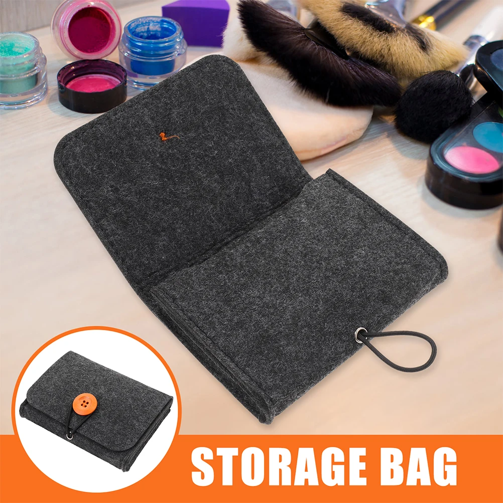 

Essential Oil Bag 12 Slots Felt Storage Pouch for Bottles Portable Organizer Travel Case Thickened Material