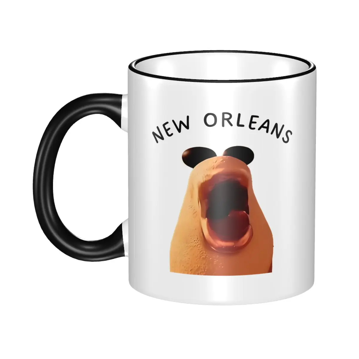 Marcus The Worm New Orleans Meme Gift Mug for Woman Man Kawaii Coffee Cup Present for Office