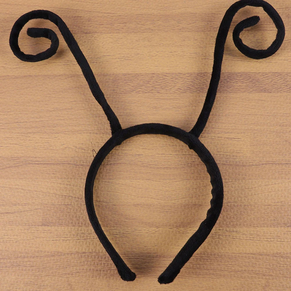 1Set Bug Antenna Headband and Glasses Set Plastic Fabric Lightweight Comfortable Party Costume Accessory for Women Girls Cosplay