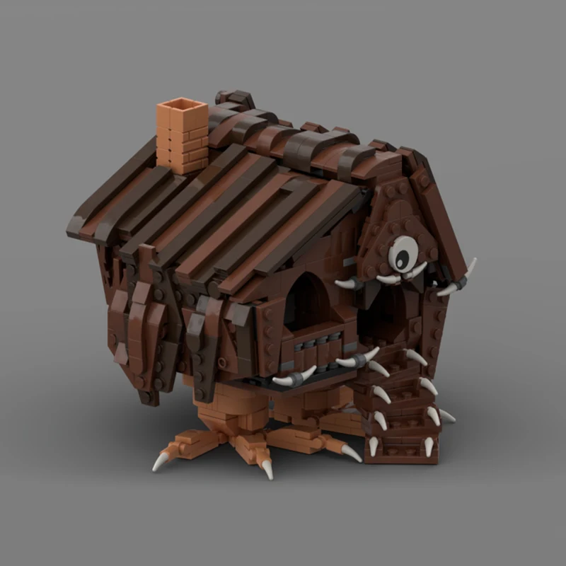 838pcs MOC Hut op Chiken Benen Architectuur Bouwstenen Model Kinderen Festival Geschenken