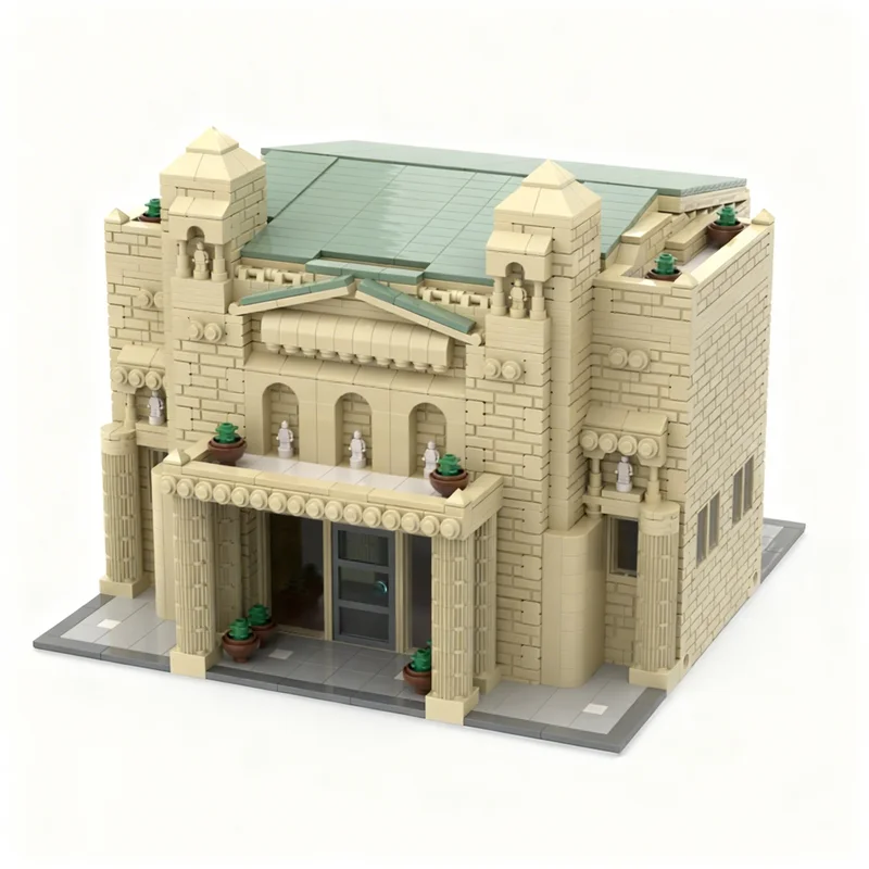 2374pcs MOC Modular Library Model Building Blocks Construction Brick Birthday Creative Assemble Education Christmas Gifts Toys