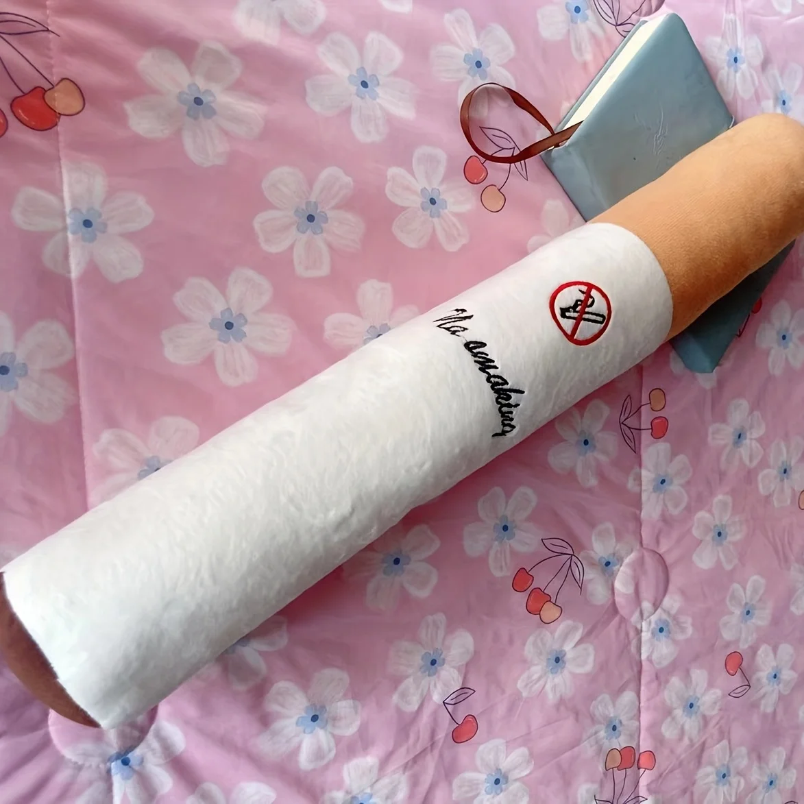 2023 New Cigarette Plush Toy Cushion 30/50/70/110cm No Smoking Pattern Long Cylindrical Throw Pillow