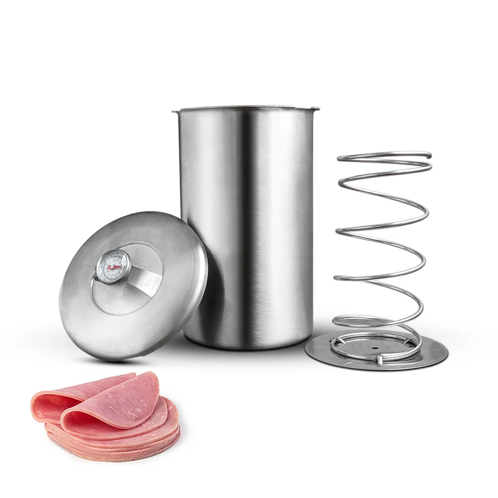 

The new steamed meat bucket is 304 stainless steel steamed meat, and the braised meat bucket contains a temperature