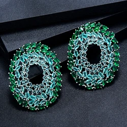 GODKI  2022 Trending Flower Earrings For Women Engagement Party Bohemian Earrings Geometric Brincos Female DIY Fashion Jewelry