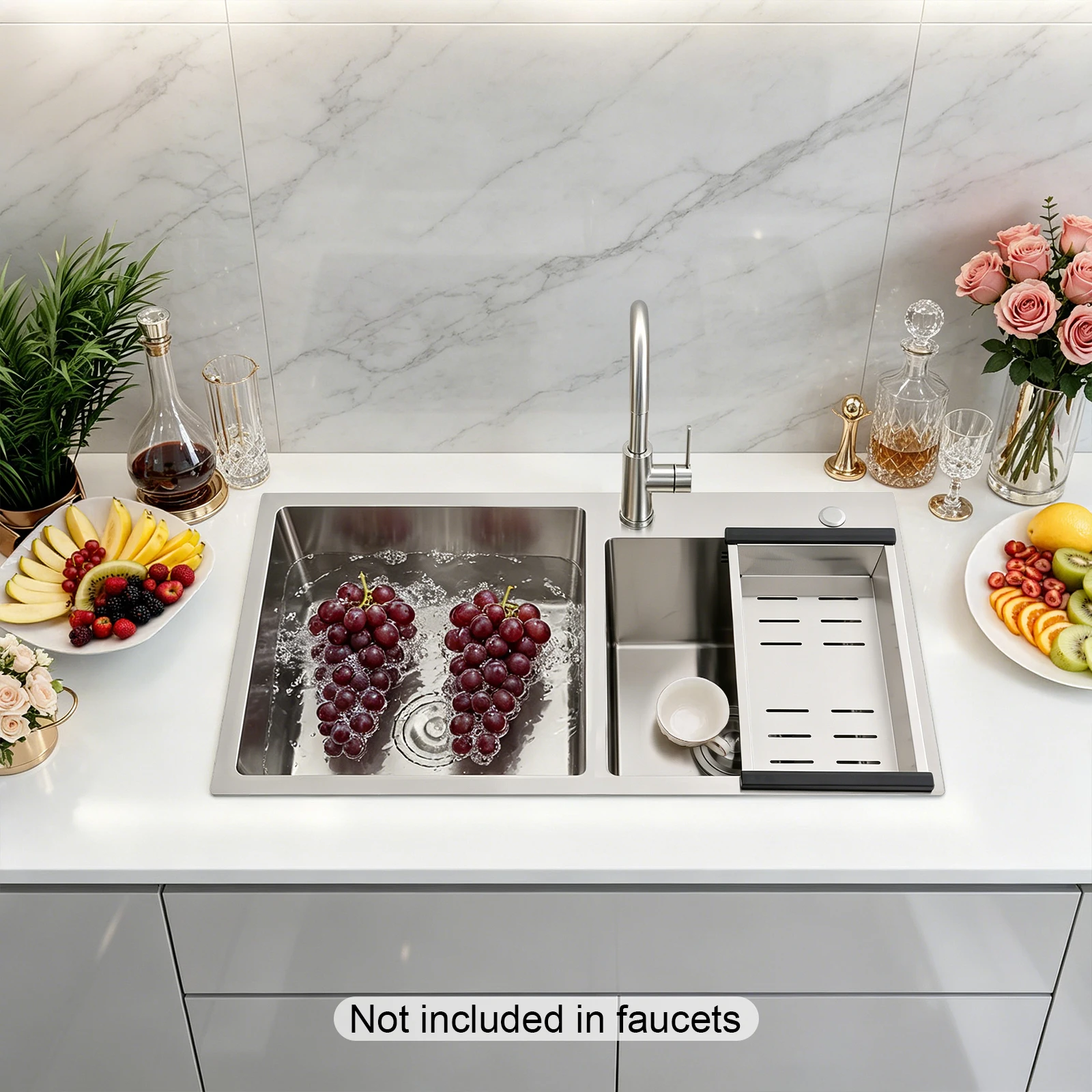 Double Bowl Kitchen Sink, 78cm - огляд і ціна Home Bar Sink