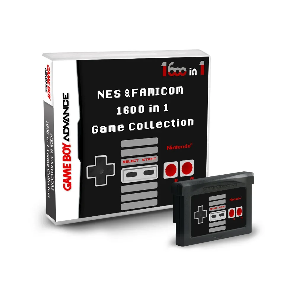 1600in1 NES Game Collection GBA Large Capacity 4G Game Card English Games Support Instant Storage