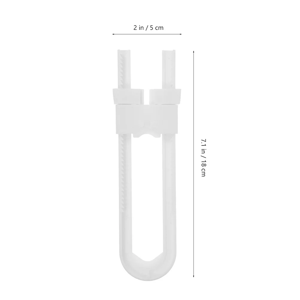 6 قطع أقفال للخزائن، باب أمان مقاوم للأطفال، خزانة أمان للأطفال الصغار على شكل حرف U، منزلق مقاوم للأطفال