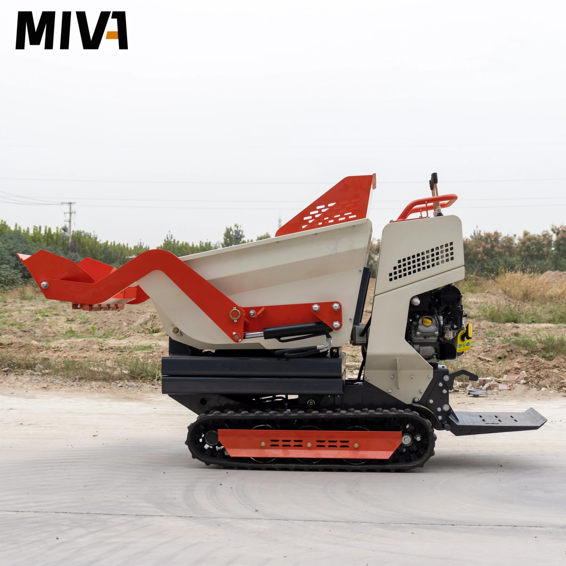 High-Quality Multi-Functional 1ton Transportation Mini Dumper Truck Engineering Farm Transport Tracked Small Dumper Customized