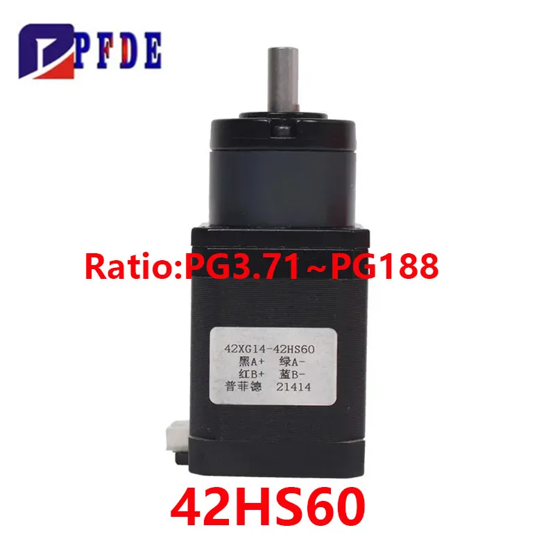 1Pc 42BYG Stepper Motor 42HS60 with 3.71:1 -139:1 Ratio NEMA17 Planetary Gear Stepping Motor with Gearbox