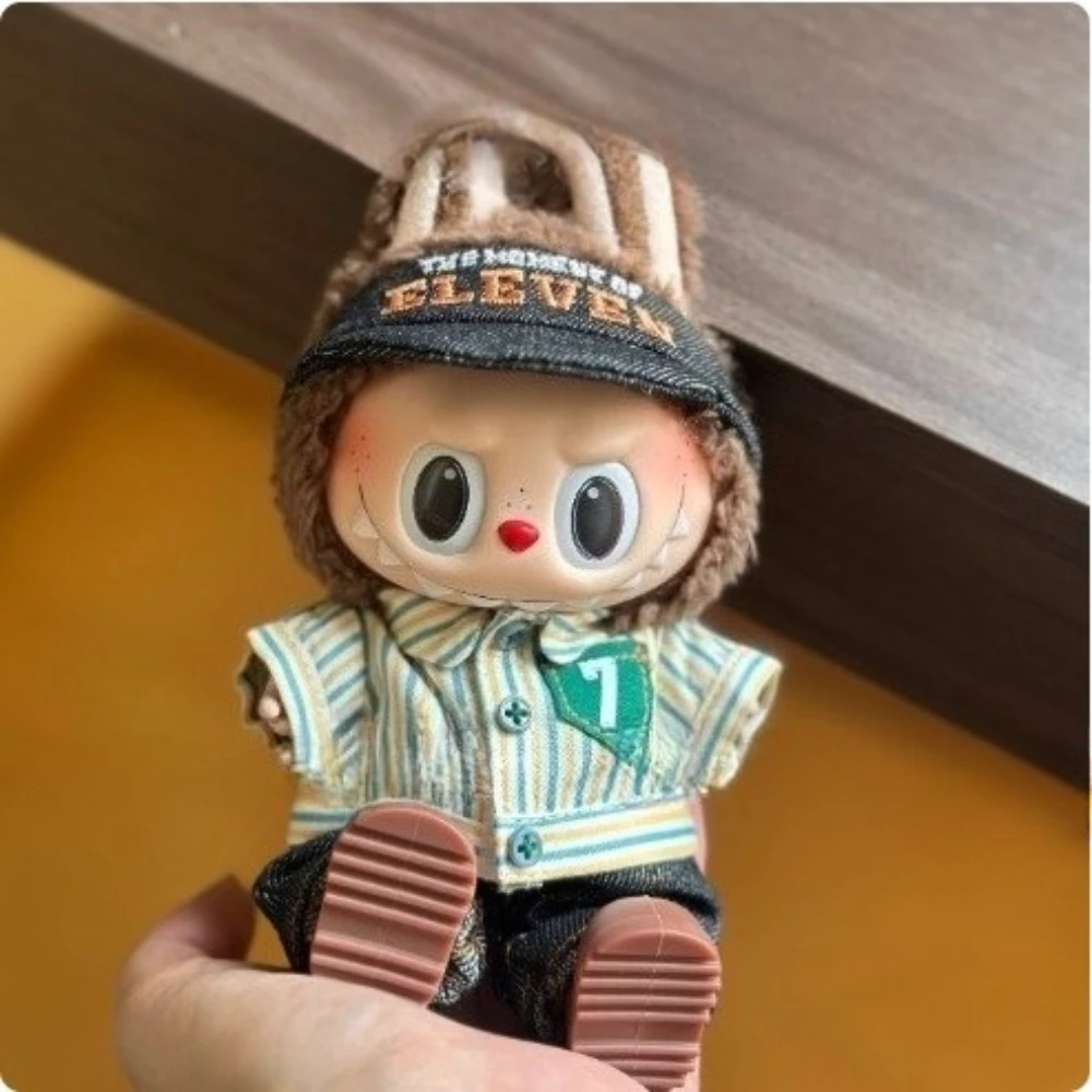 لكوريا Kpop 17 سنتيمتر Labubu V3 V2 V1 متجر مريح ملابس دمى الزي اكسسوارات أفخم دمية الملابس طفل هدية