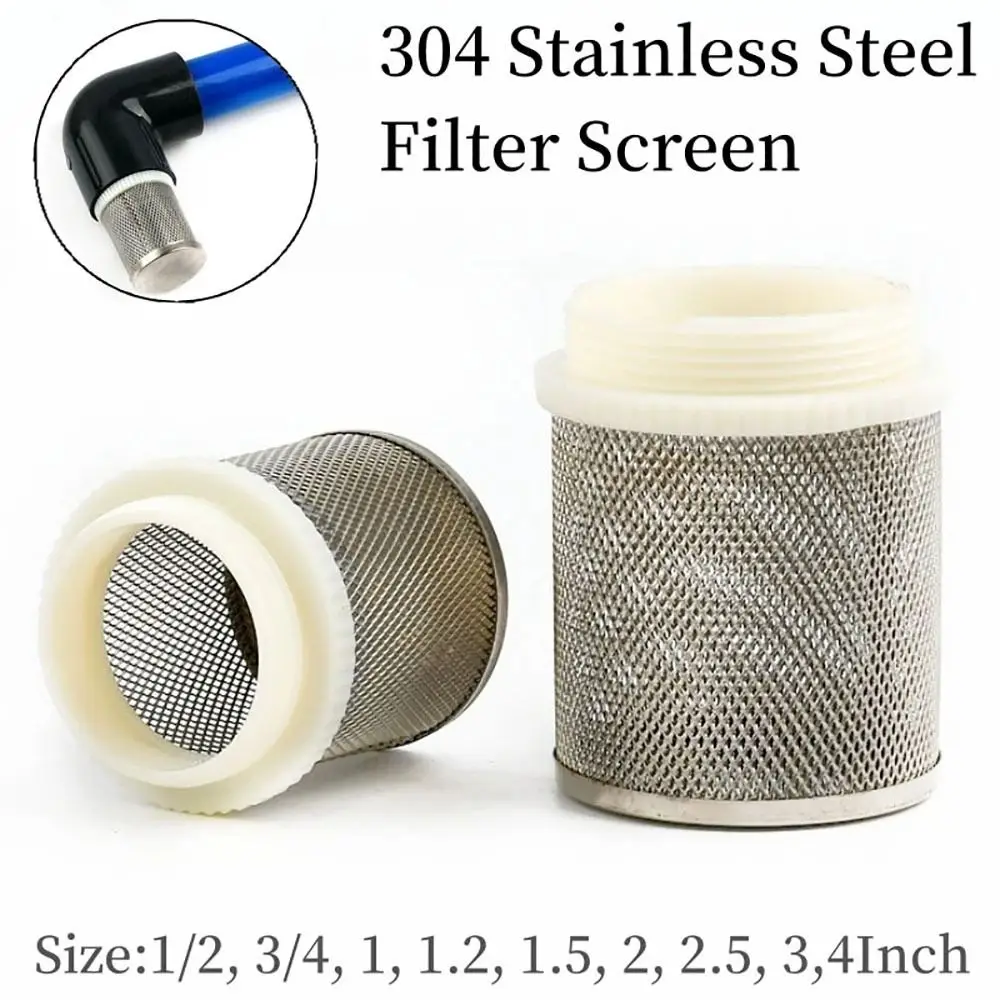 1Pcs Water Clean Hose Filter Joint Percolator 304 Stainless Steel Mesh Screen Filter 1/2