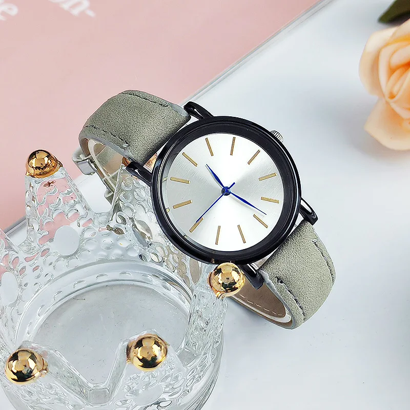 Women's Watch Simple Sun Pattern Anti Velvet Belt Quartz Women's Watch