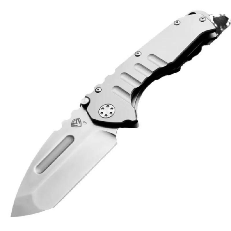 Outdoor Folding Knife Folding Knife High Hardness D2 All Steel Folding Pocket Knife Camping Defense Knife Fruit Knife