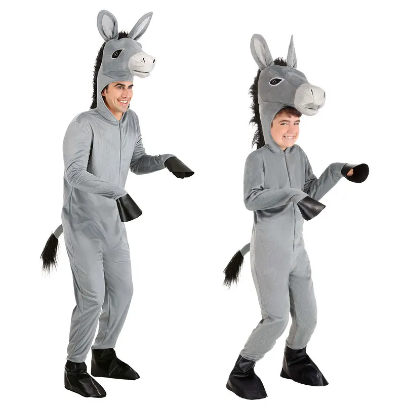 

Halloween Costume Children's Day Stage Performance Cosplay adult Children Mule Animal Donkey Costume