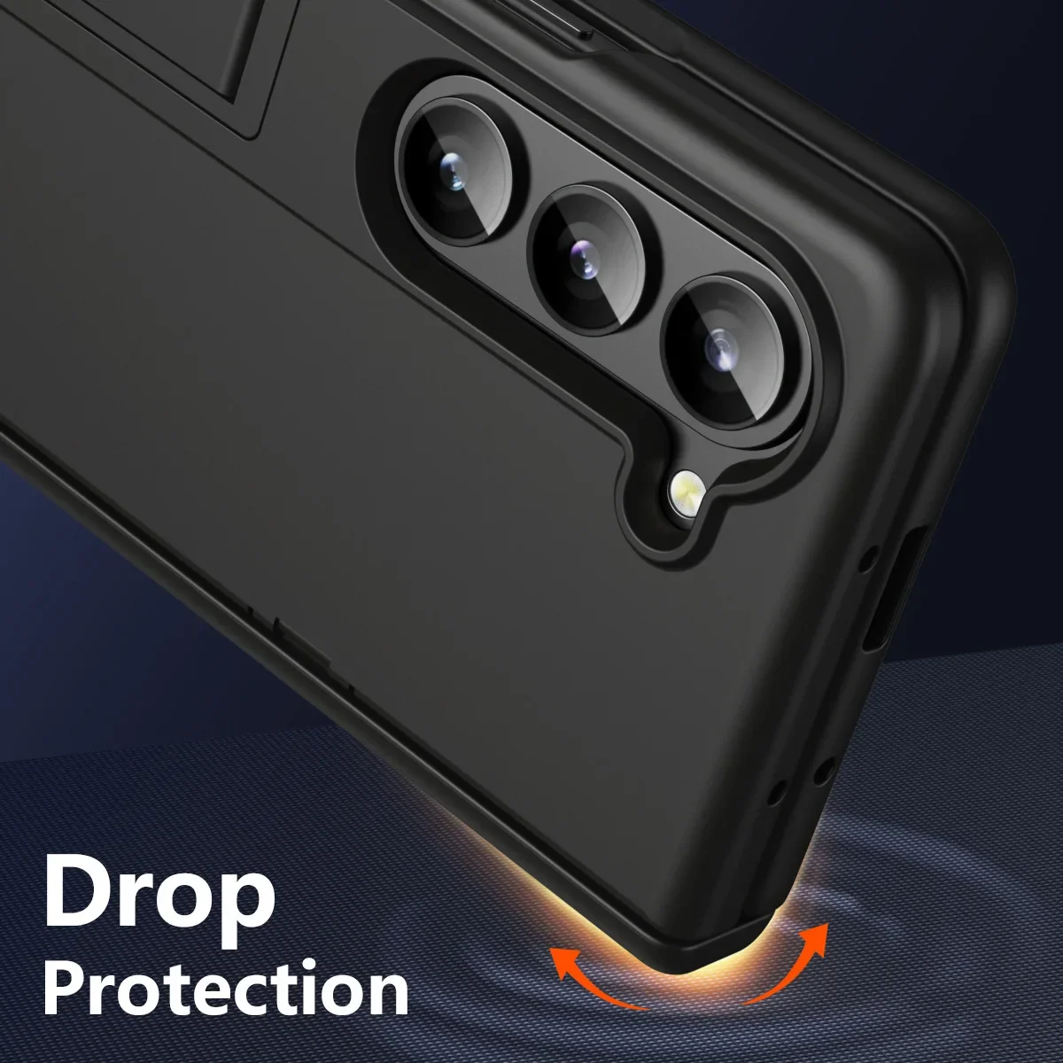 Spring Hinge Shift Bracket Phone Case For Samsung Galaxy Z Fold6 5 4 3 Case Shell Film All-Inclusive Fold Phone Protective Cover