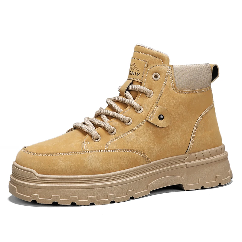 

2025 The Latest Men's Boots Trend High Top Shoes All Casual Comfortable Work Boots Men Outdoor Spring Summer Autumn Winter