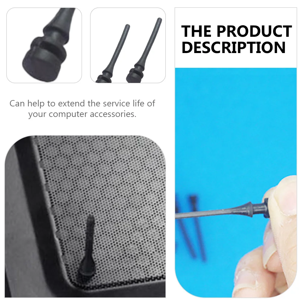 

20Pcs Pc Case Fan Silicone Noise Canceling Screw Long Cooler Fan Bracket Durable Silent Computer Accessory Computer Supply