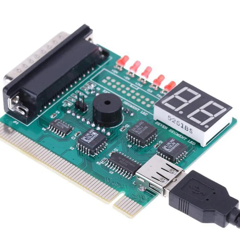 HOT SALE USB PCI PC Motherboard Diagnostic Analyzer POST Card with 2 Digit Error Code Display for Laptop PC Test and Analyze