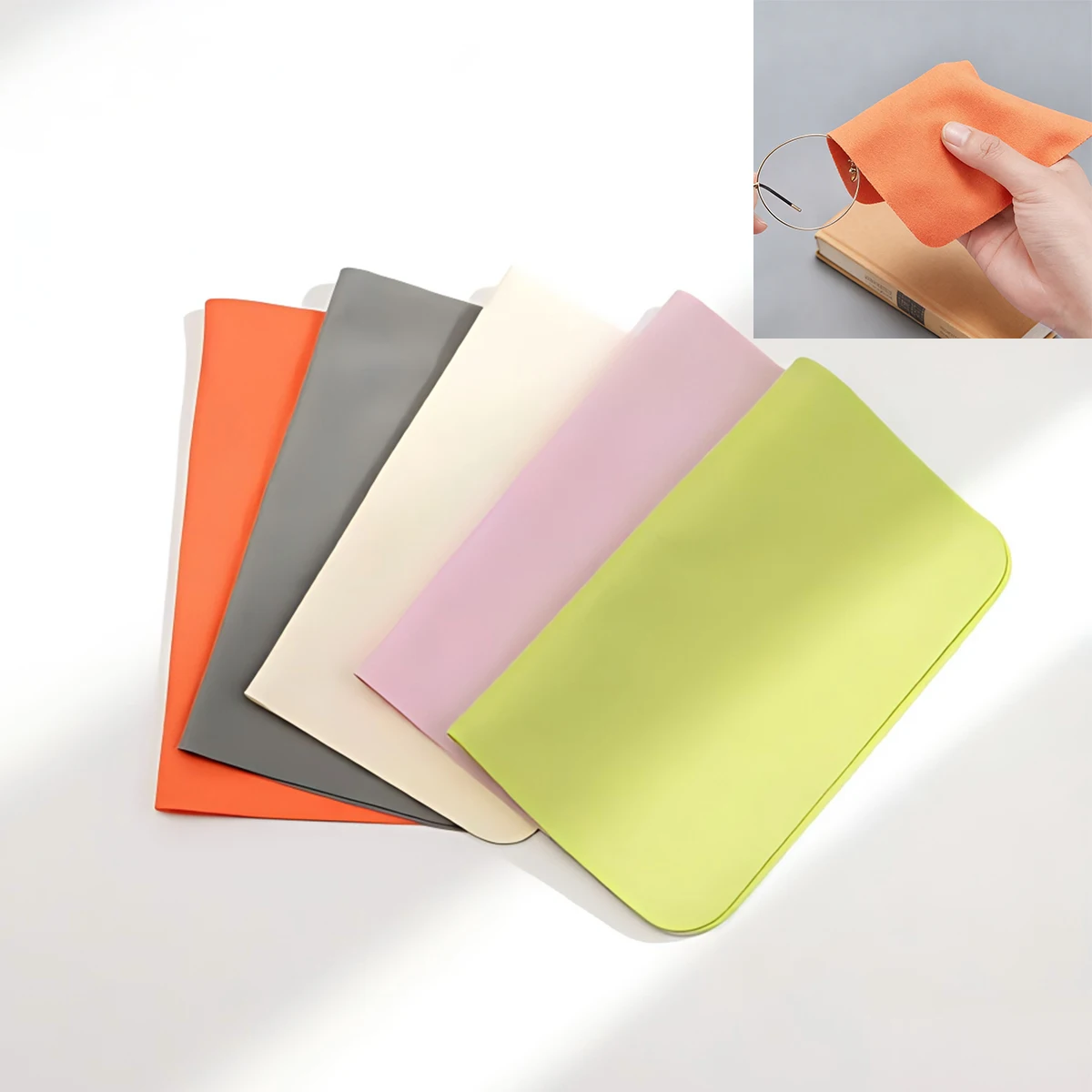 Microfiber Cleaning Cloth, 1/5 Pack - Premium Cloth for Glasses, Lens, Screens & More PB01