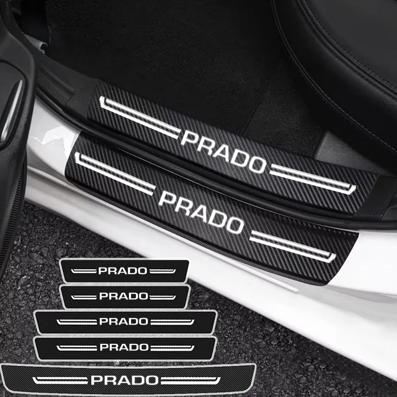 Накладка на порог автомобиля для Toyota Prado 90 120 150 J90 J120 J150 LC90 LC120, наклейка на задний бампер багажника Накладка на порог автомобиля для Toyota Prado 90 120 150 J90 J120 J150 LC90 LC120, наклейка на задний бампер багажника