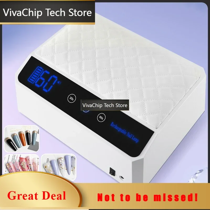 VivaCT69 LEDs UV Nail Lamp Rechargeable Cordless Nail Dryer With 178W Professional UV Light Cabin For Nails Manicure Lamp Nail A