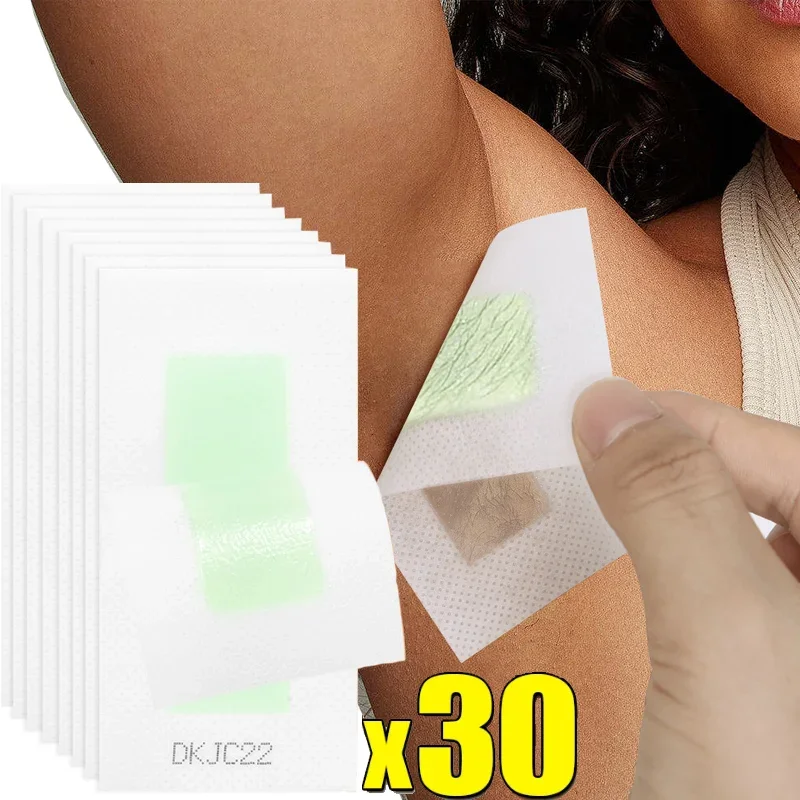 

Painless Hair Removal Wax Strips 30PC Fast Hairs Removal Bikini Legs Arm Hair Removal Patch Unisex Facial Body Women Beauty Tool