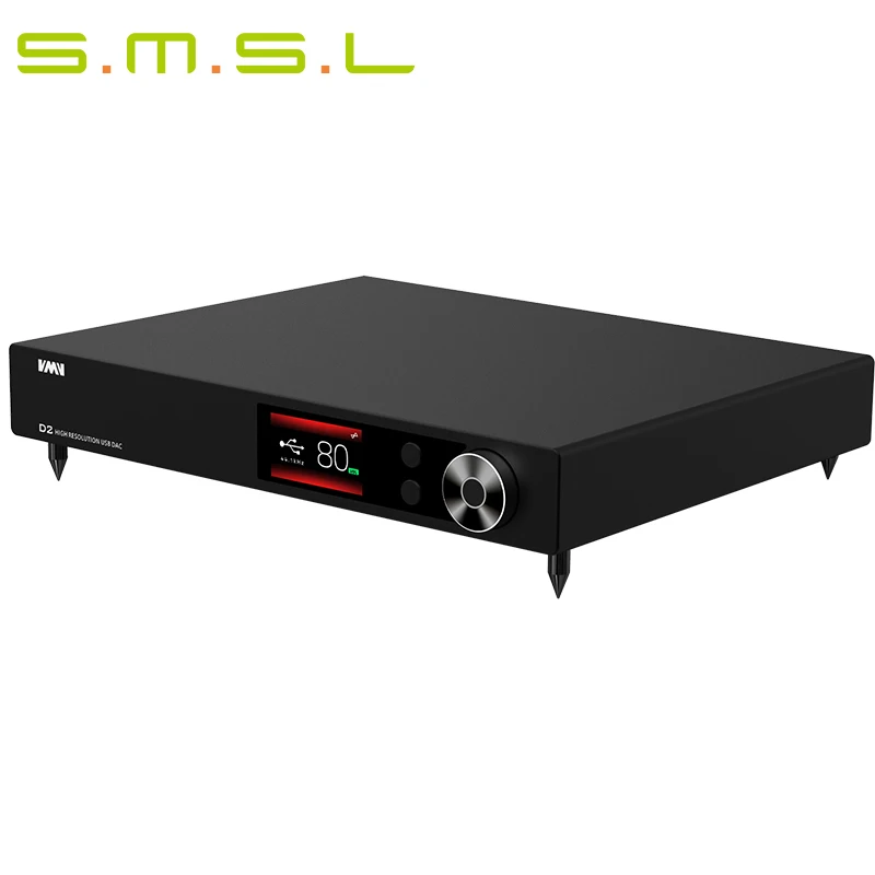 SMSL VMV D2 MQA Decoder High-Res Audio DAC AK4499 XMOS DSD512 BT 5.0 UAT LDAC AptX With Remote Control