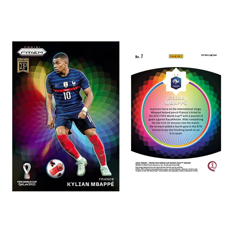 Panini 2022 NFT Prizm FIFA Copa del Mundo Fútbol Messi Cristiano Ronaldo Tarjetas de coleccionista Navidad Cumpleaños Regalos para fanáticos Juguete para niños