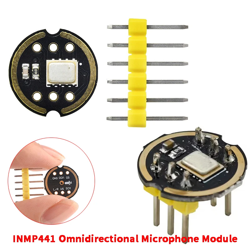INMP441 Omnidirectional Microphone Module MEMS High Precision Omnidirectional Microphone Sensor Module Compatible with ESP32
