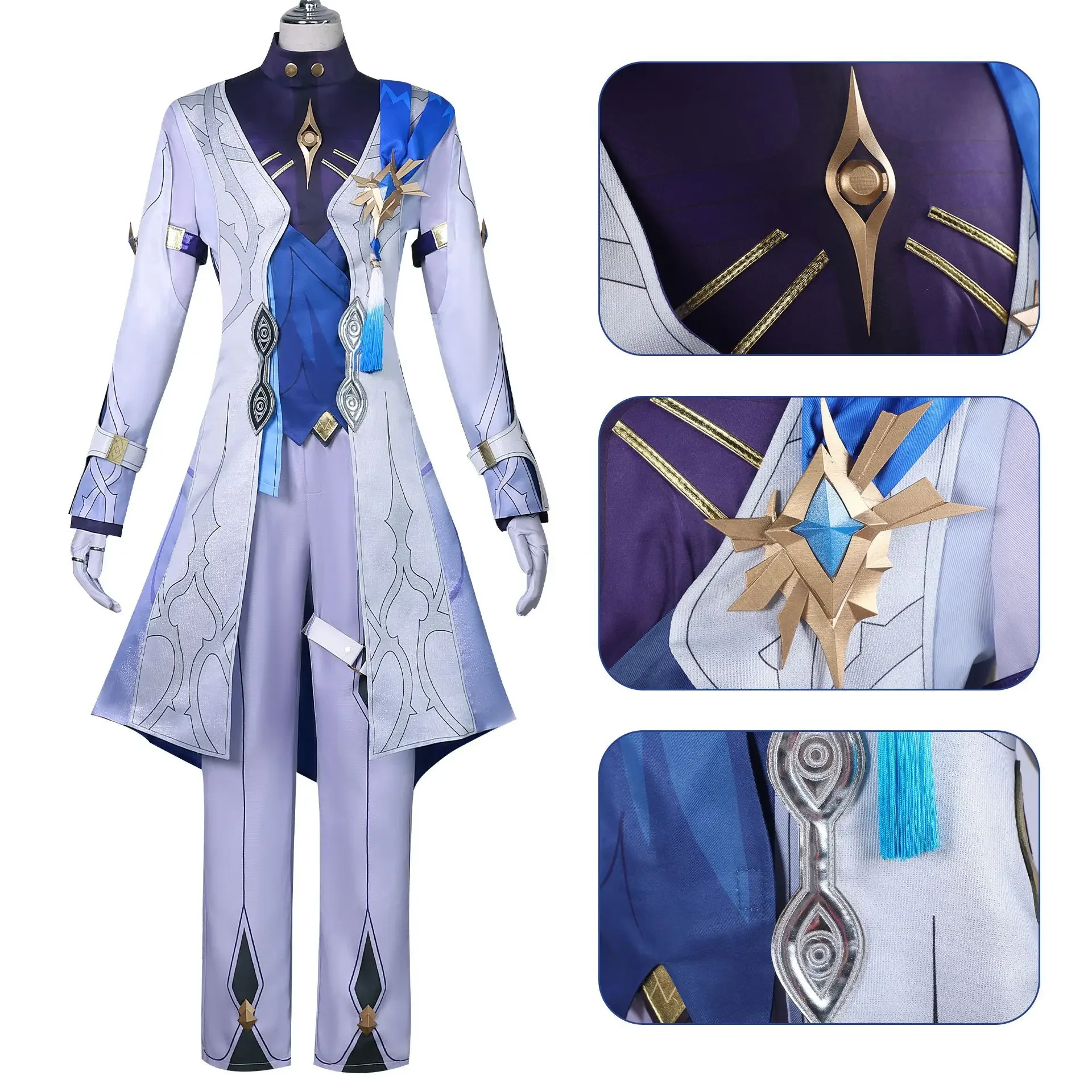 Game Sunday Cosplay Costume Honkai Star Rail Wig Clothes Role Play Suits Adult Men Masquerade Party Halloween Christmas Outfit