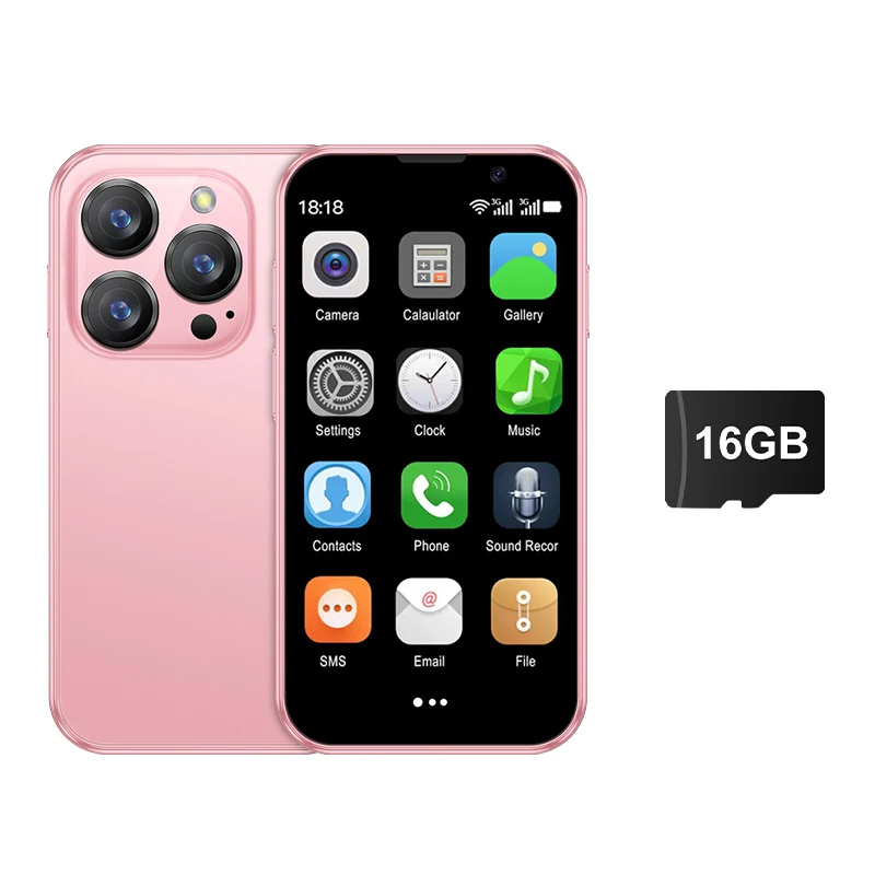 SERVO 16SE Mini Android Smartphone Dual SIM Standby 16GB ROM Play Store Wifi GPS Gezicht Ontgrendelen 3G WCDMA 3.0 "Kleine Slimme Mobiele Telefoon