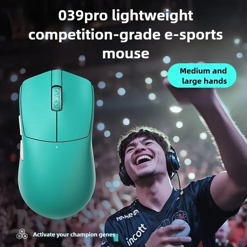 

INCOTT 039 PRO Gaming Mouse Lightweight Wireless 8K Polling Rate PAW3950 300mAh Middle Big Hand for E-sports Office Gift
