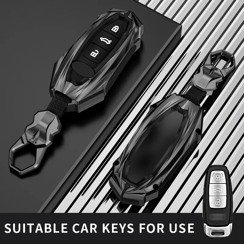 

Fit for audi car key case ring cover holder chain shell A6L A6 A7 A8 Q4 Q7 Q8 A3 S3 S6 SQ7 RS6 S7 RS7 E-tron 55
