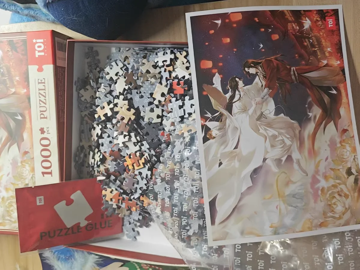 1000 pezzi di benedizione ufficiale celeste puzzle Xie Lian Hua Cheng assemblaggio puzzle figura scrivania decorazione ornamento collezione regalo