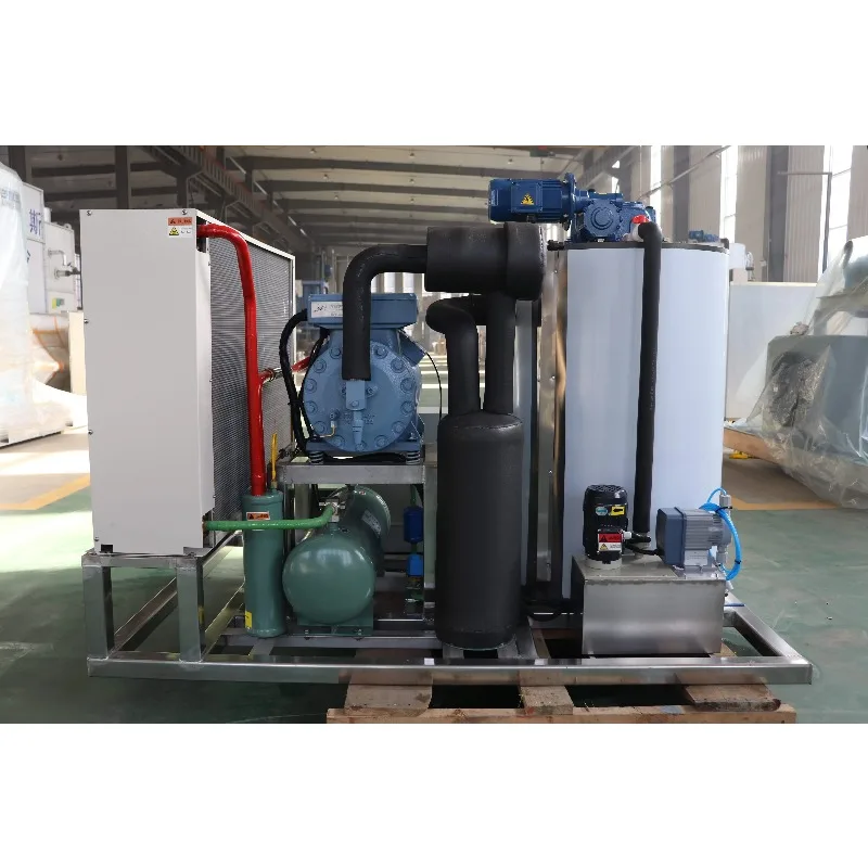 Slurry Ice Machine Fish Market Stand Seafood Preserver for Clam Crab Daily Catch