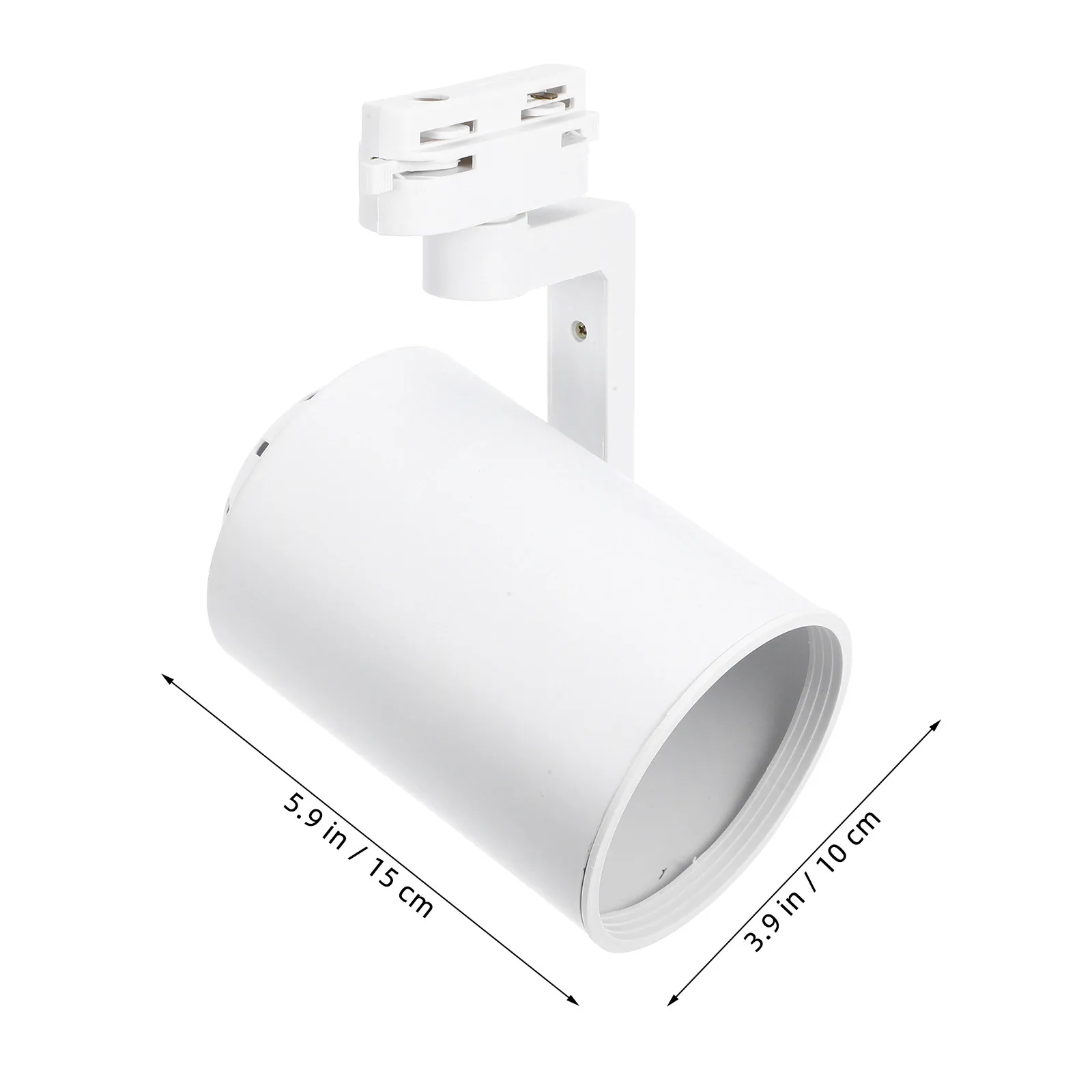 LED Track Light Fixture E27 Base Robust Iron Housing Dimmable Adjustable Spotlight for Ceiling Rail Wall Mounted Shop