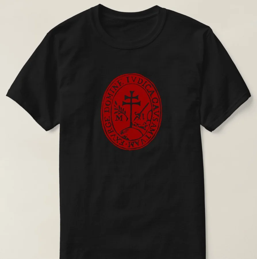 

New Spain Holy Office of The Inquisition Dark Red Seal T Shirt. Short Sleeve 100% Cotton Casual T-shirts Loose Top Size S-3XL