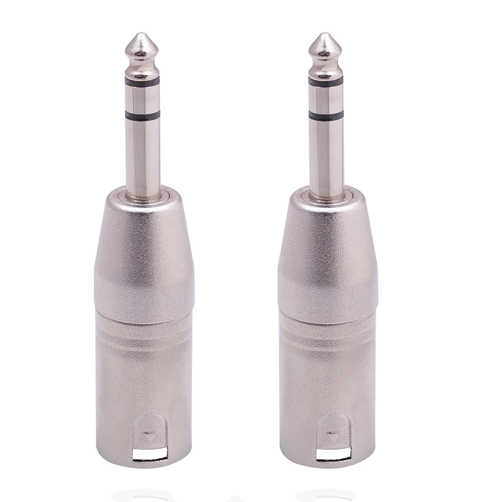 ربط محول الصوت كابل ستيريو TRS إلى 3Pin XLR 1/4 بوصة 2 قطعة واجهة التبديل ذكر إلى ذكر جودة عالية