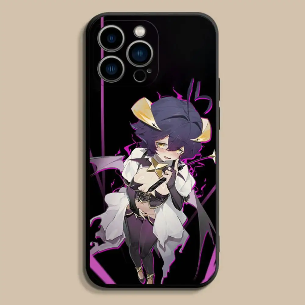 GushingS over Magical Girls Phone Case For iPhone 17,16,15,14,13,12,Pro,Max,Plus,E,SE4,Air,Mini Black Soft Cover