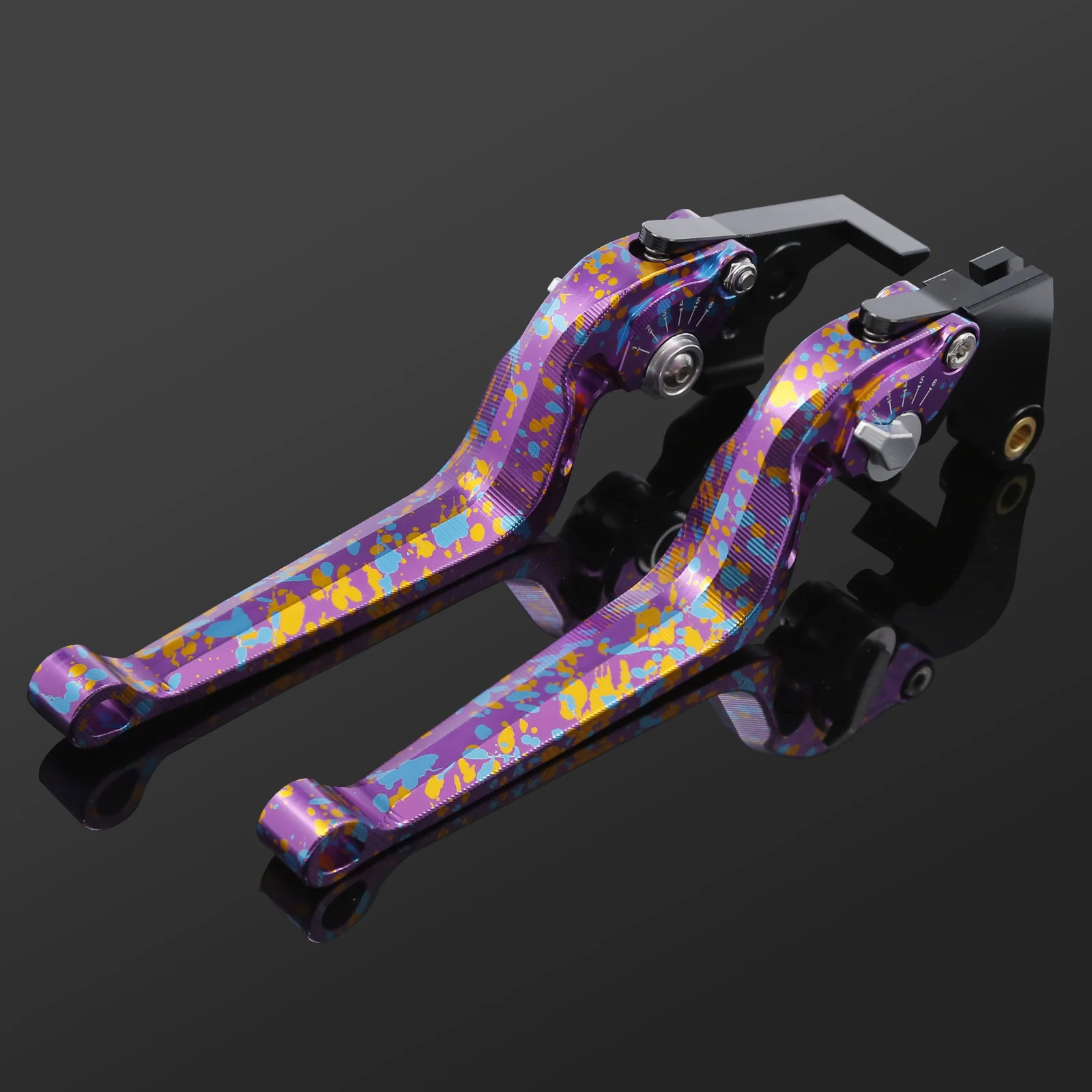 For Suzuki GSXR GSX-R 125 150 600 750 1000 1100 1300 GSXR600 GSXR750 GSX-R1000 HAYABUSA CNC Purple Adjustable Brake Clutch Lever