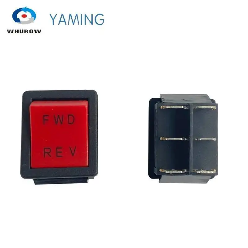 5 pz FWD-REV 6 Pin Toggle Interruttore A Bilanciere Saldatrice Elettrica Alimentazione 2 Posizione ON-OFF Rosso Mini Barca pulsante
