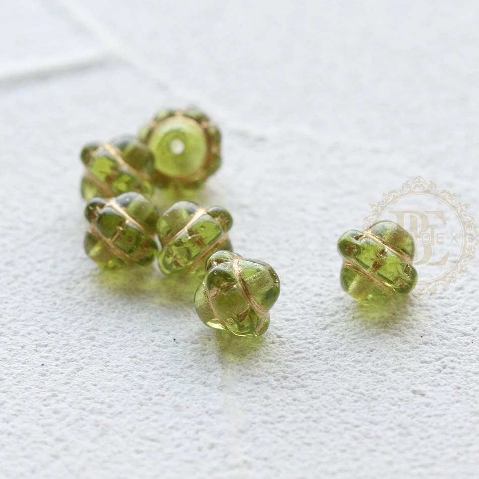 DIY Supply-10 Pieces Czech Glass Saturn Spacer Beads - 8mm (CZH12)