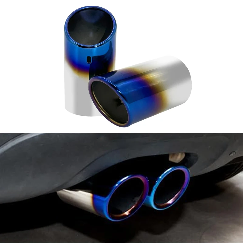 Exhaust Tips Muffler Compatible With VW Volkswagen JETTA/SAGITAR/POLO/GOLF 7/Passat/Tiguan For BMW 325i 328i For Audi Q5/A4/A3 view 2