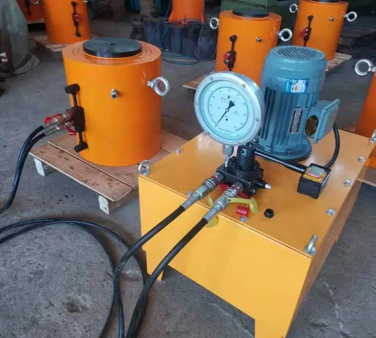 500 Ton Pile Foundation Load test Double Acting Synchronous Jacking