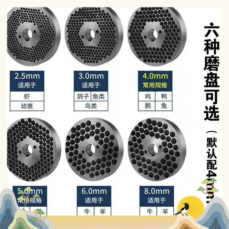 Feed Pellet Machine Accessories Daquan 125 150 160 210 230 260 300 400 Type Grinding Disc